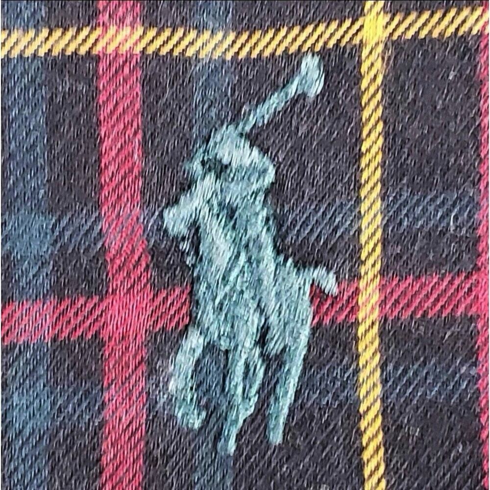 Polo Ralph Lauren Shirt Oxford Mens Size Large L Red Plaid Button Down Preppy - Picture 8 of 8